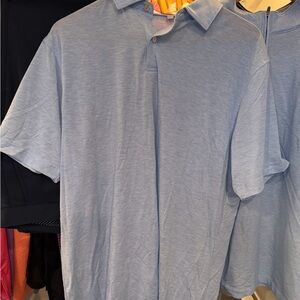 Peter Millar Heather Blue Polo Shirt